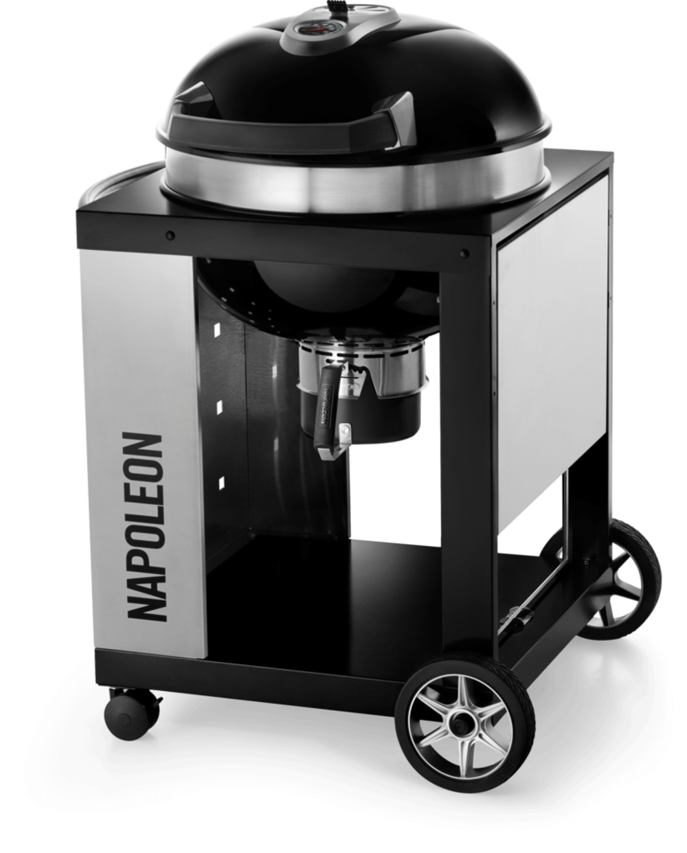 Napoleon PRO CART Charcoal Kettle Grill Black - Ascmtools