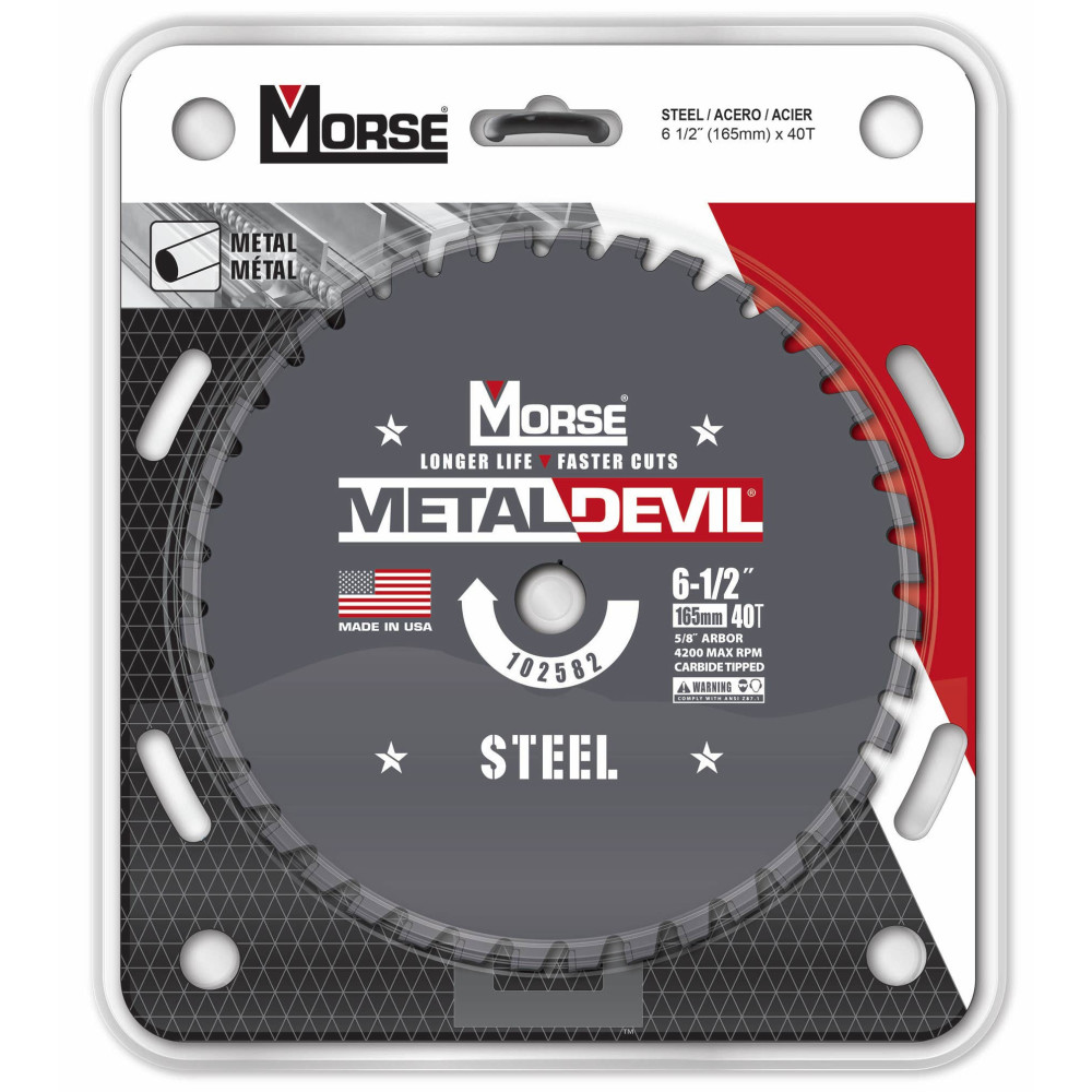 MK Morse 6 1/2″ 40 Tooth Metal Devil Circular Saw Blade - Ascmtools