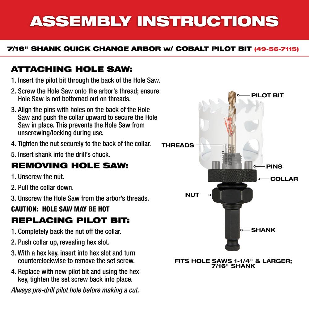 Milwaukee 5-1/2 in. Hole Dozer Bi-Metal Hole Saw - Ascmtools