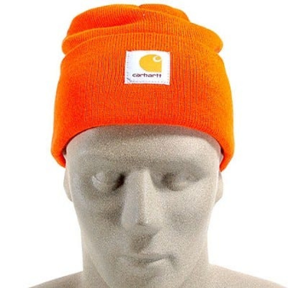 Carhartt A18 Men’s Acrylic One Size Bright Orange Watch Hat - Ascmtools
