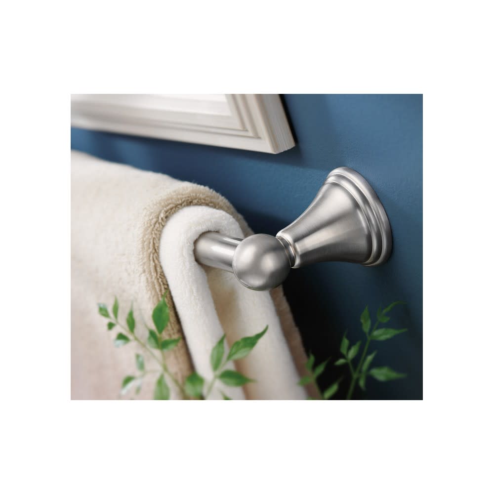 Moen Preston Towel Bar Brushed Nickel Aluminum 24″ - Ascmtools