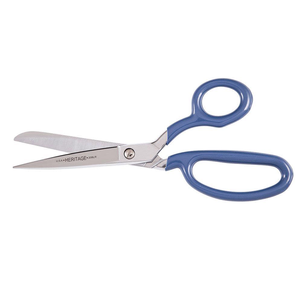 Klein Tools Heritage 8″ Bent Trimmer with Large Ring Blue Coating - Ascmtools