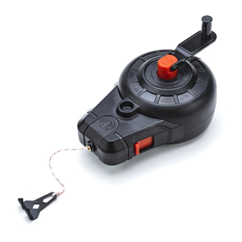 Crescent Lufkin 100′ Chalk Reel with 3 oz Red Chalk - Ascmtools