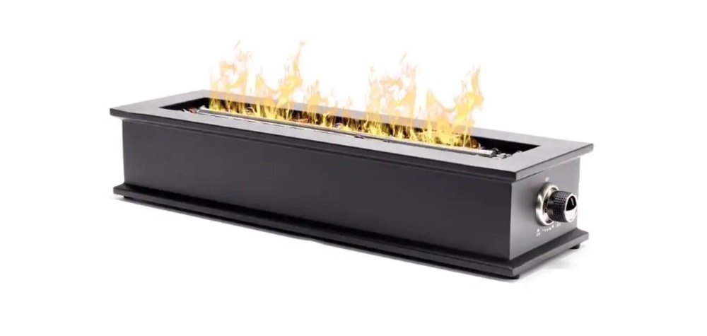 Ukiah Loom X Tabletop Outdoor Fire Pit Propane Rectangular 28″ - Ascmtools