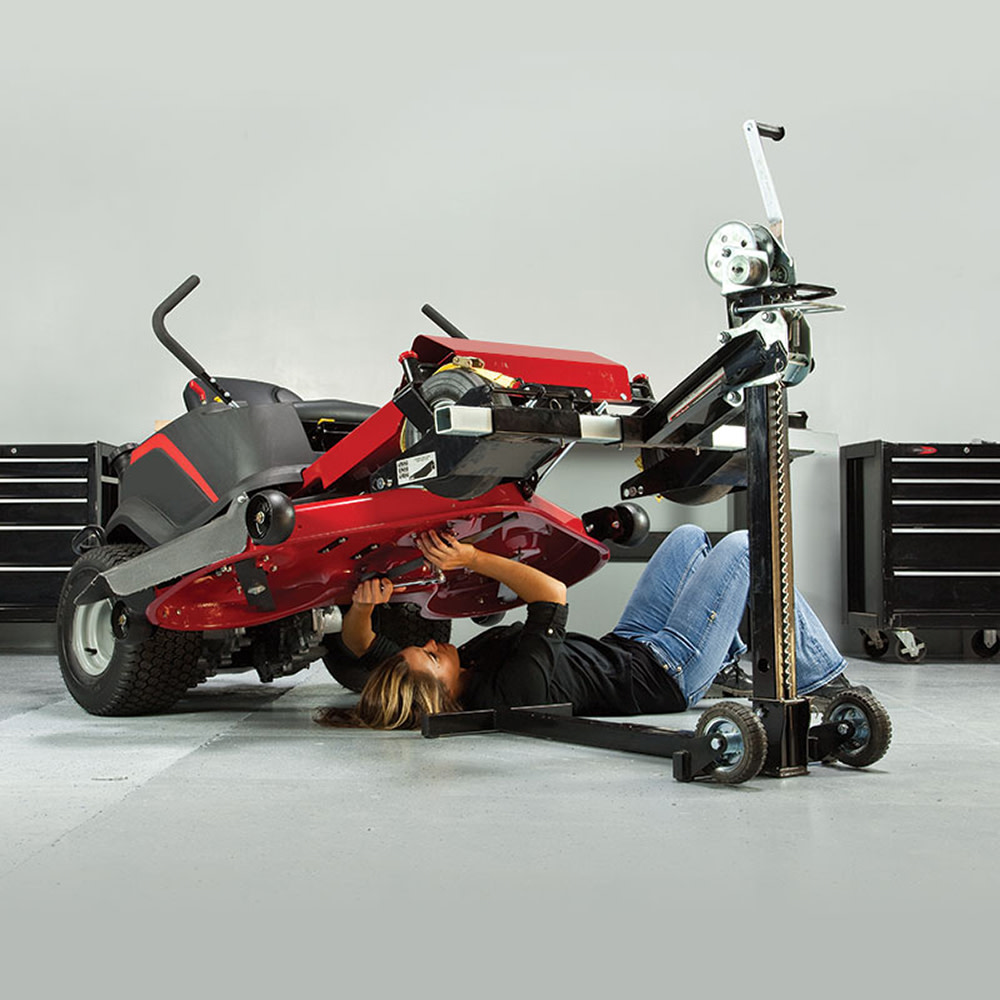 Mojack PRO Lawn Mower Lift 750lb Capacity - Ascmtools