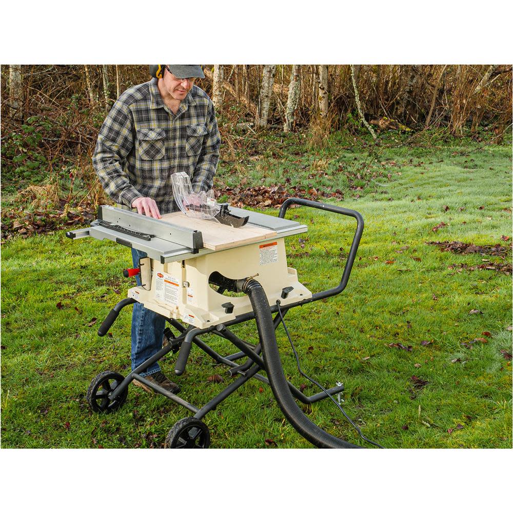 Shop Fox 10″ Benchtop Table Saw with Stand 120V 2HP 1 Phase - Ascmtools