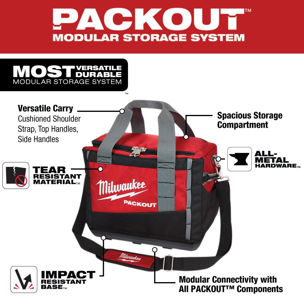 Milwaukee 15 in. PACKOUT Tool Bag - Ascmtools