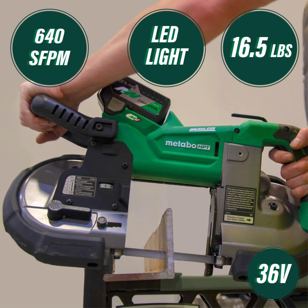 Metabo HPT 36V MultiVolt Deep Cut Band Saw - Ascmtools
