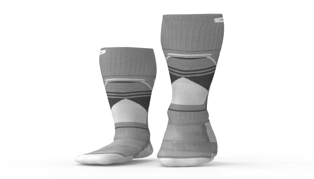 Mobile Warming Premium 2.0 Merino Heated Socks Womens 3.7V Grey and Pink Medium - Ascmtools