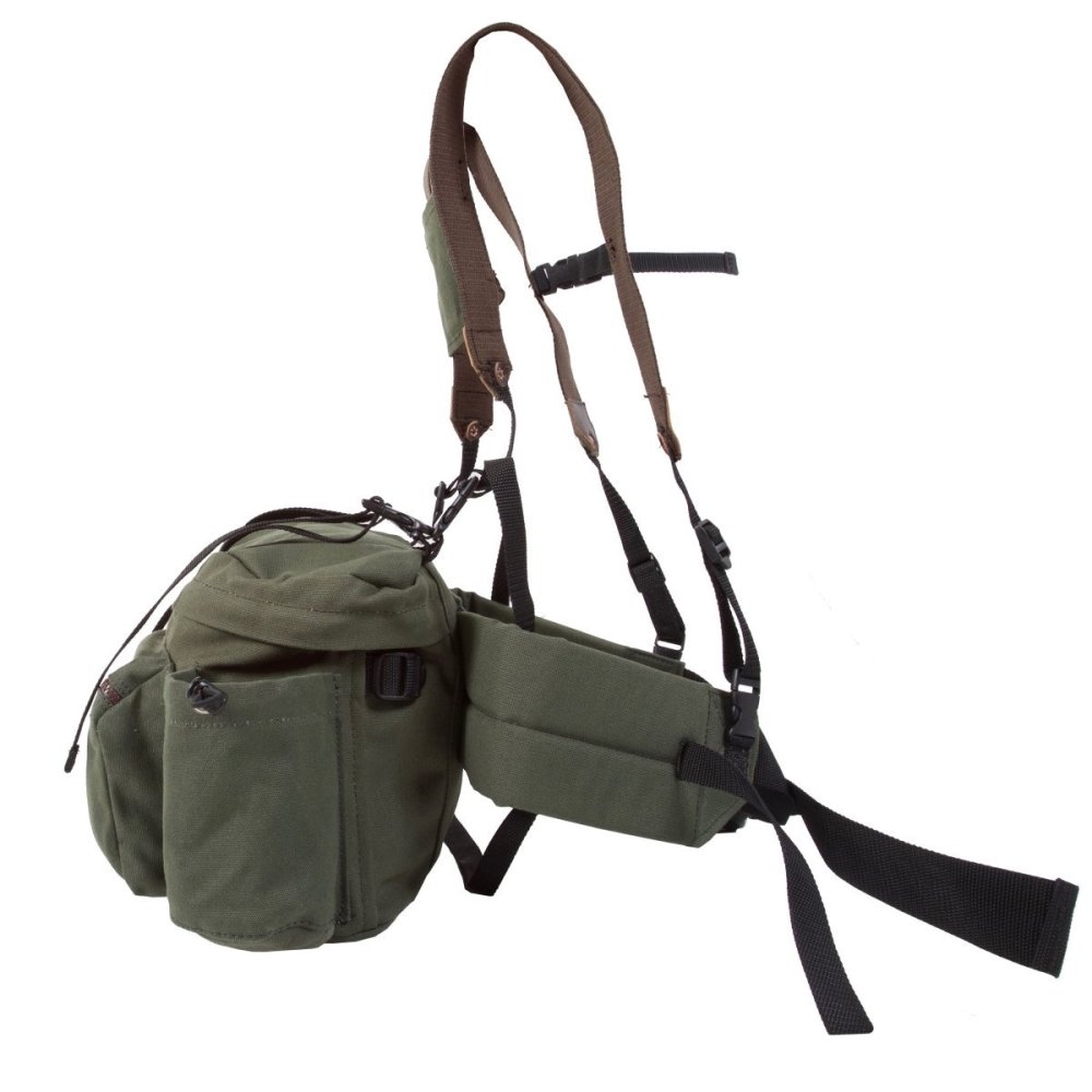 Duluth Pack 12 Liter Capacity Olive Drab Canvas All Day Lumbar Pack - Ascmtools