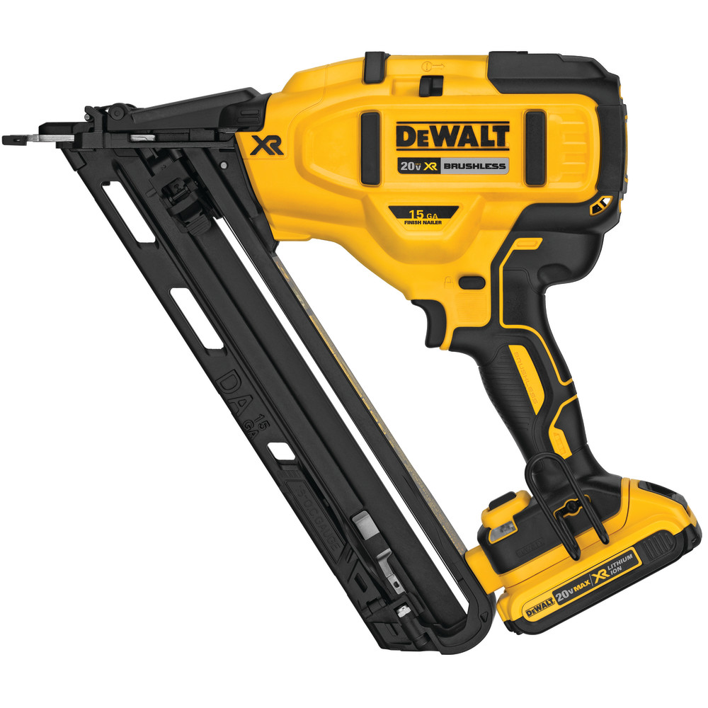 DEWALT 20V MAX XR 15 Gauge Angled Finish Nailer Kit - Ascmtools