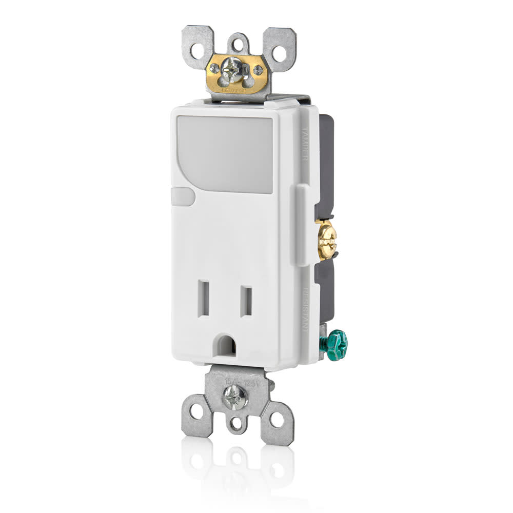 Leviton 15A 125VAC White Combination Decora Receptacle/Outlet - Ascmtools