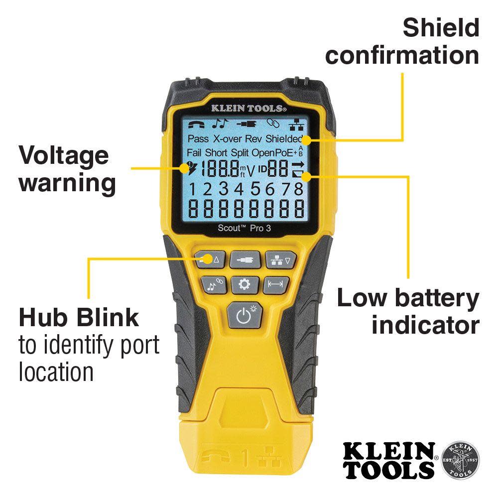 Klein Tools Scout Pro 3 Tester Starter Kit - Ascmtools
