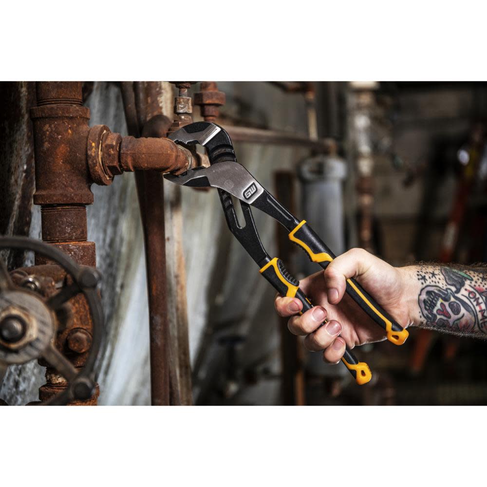 GEARWRENCH 8″ Pitbull K9 V-Jaw Dual Material Tongue and Groove Pliers - Ascmtools