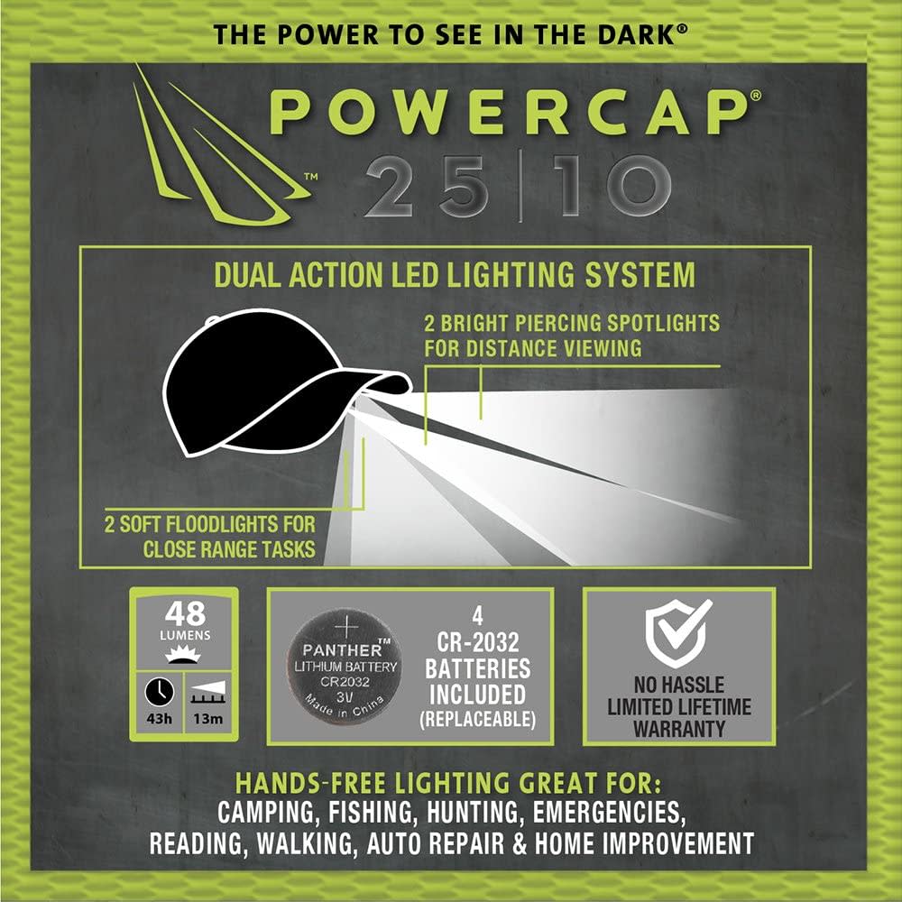 Panther Vision Headlamp Cap Black Lighted Battery Powered - Ascmtools