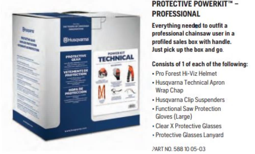 Husqvarna Protective POWERKIT Technical Professional PPE Kit - Ascmtools
