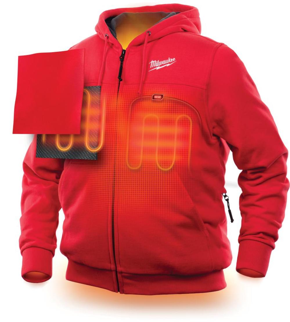 Milwaukee M12 Heated Hoodie Kit 2X Red - Ascmtools
