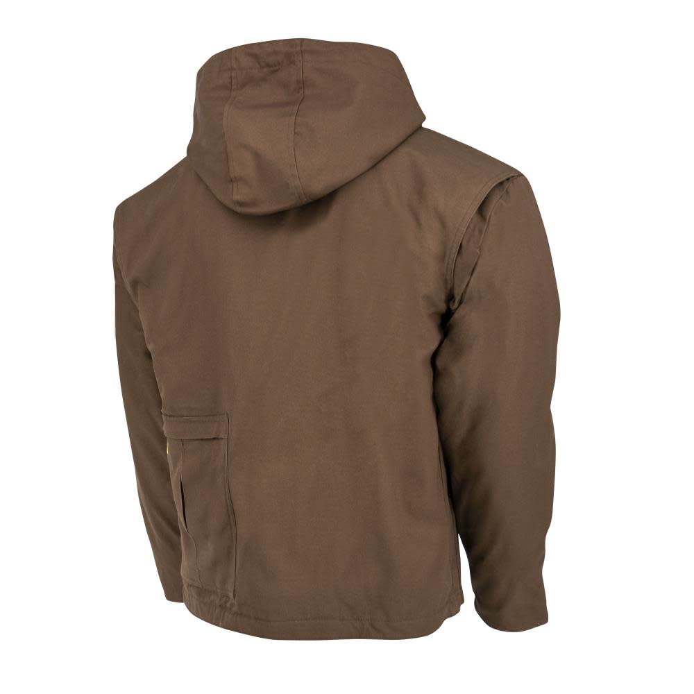 DEWALT Heavy Duty Heated Kit Tobacco Work Jacket Large - Ascmtools