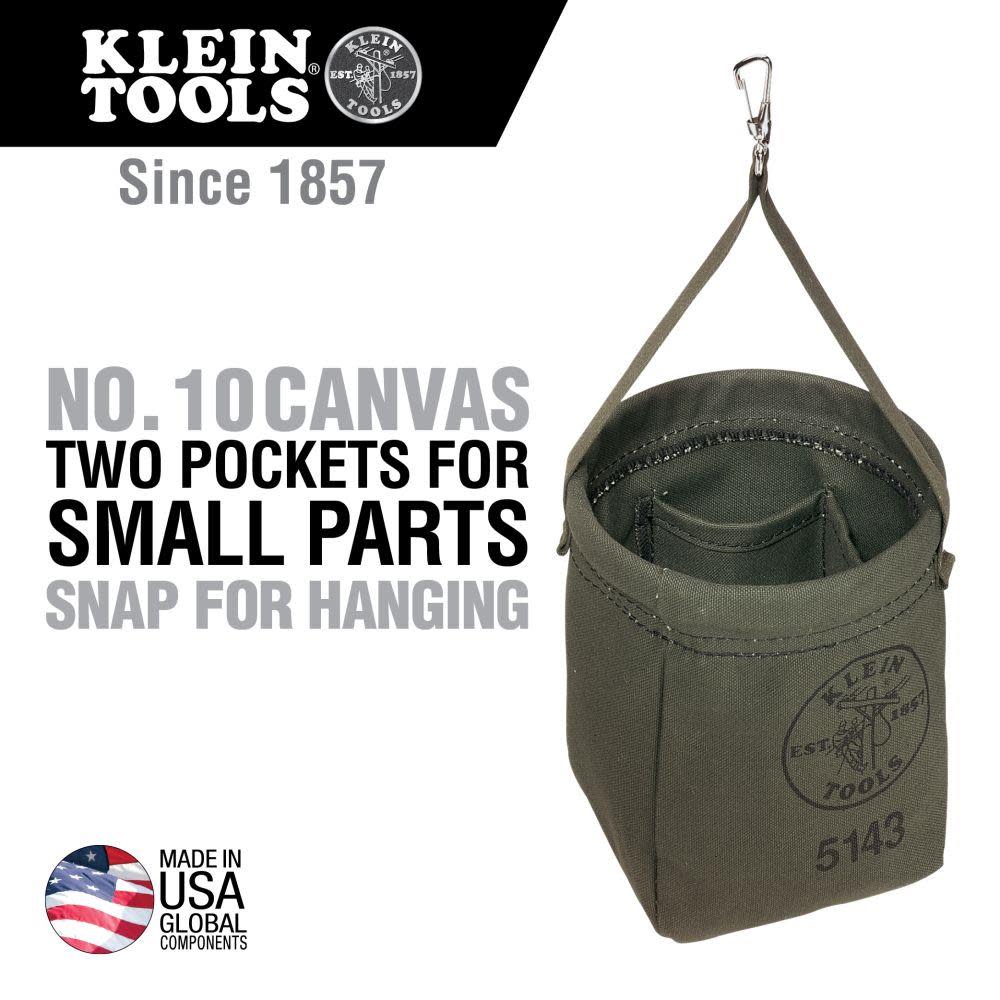 Klein Tools Canvas Tapered-Bottom Bag - Ascmtools