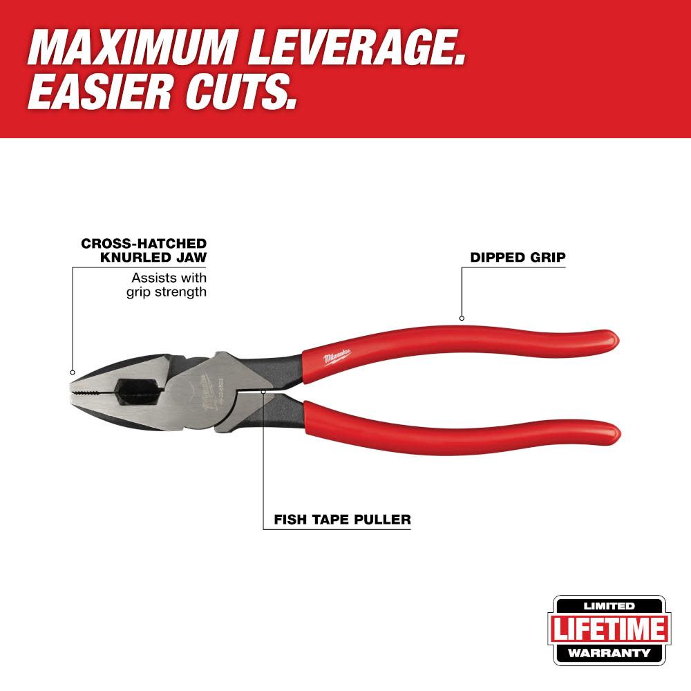Milwaukee High Leverage Linesman’s-Dipped - Ascmtools
