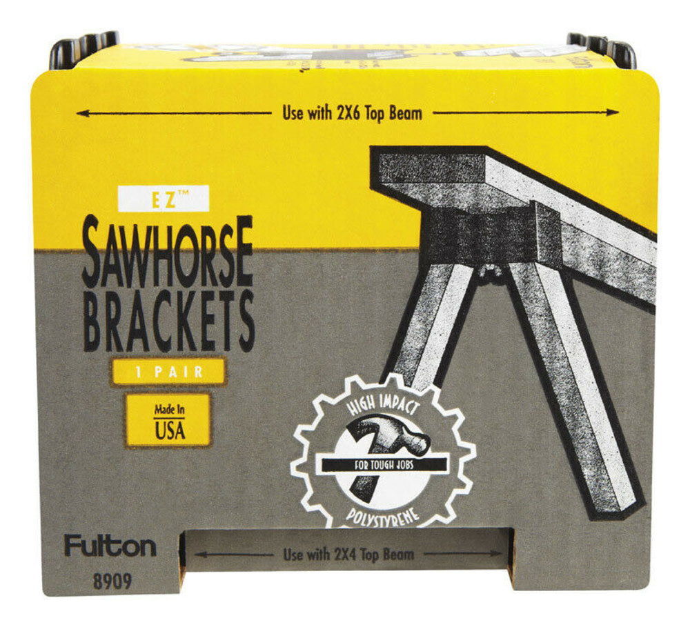 Fulton Corporation Sawhorse Brackets High Impact Polystyrene - Ascmtools