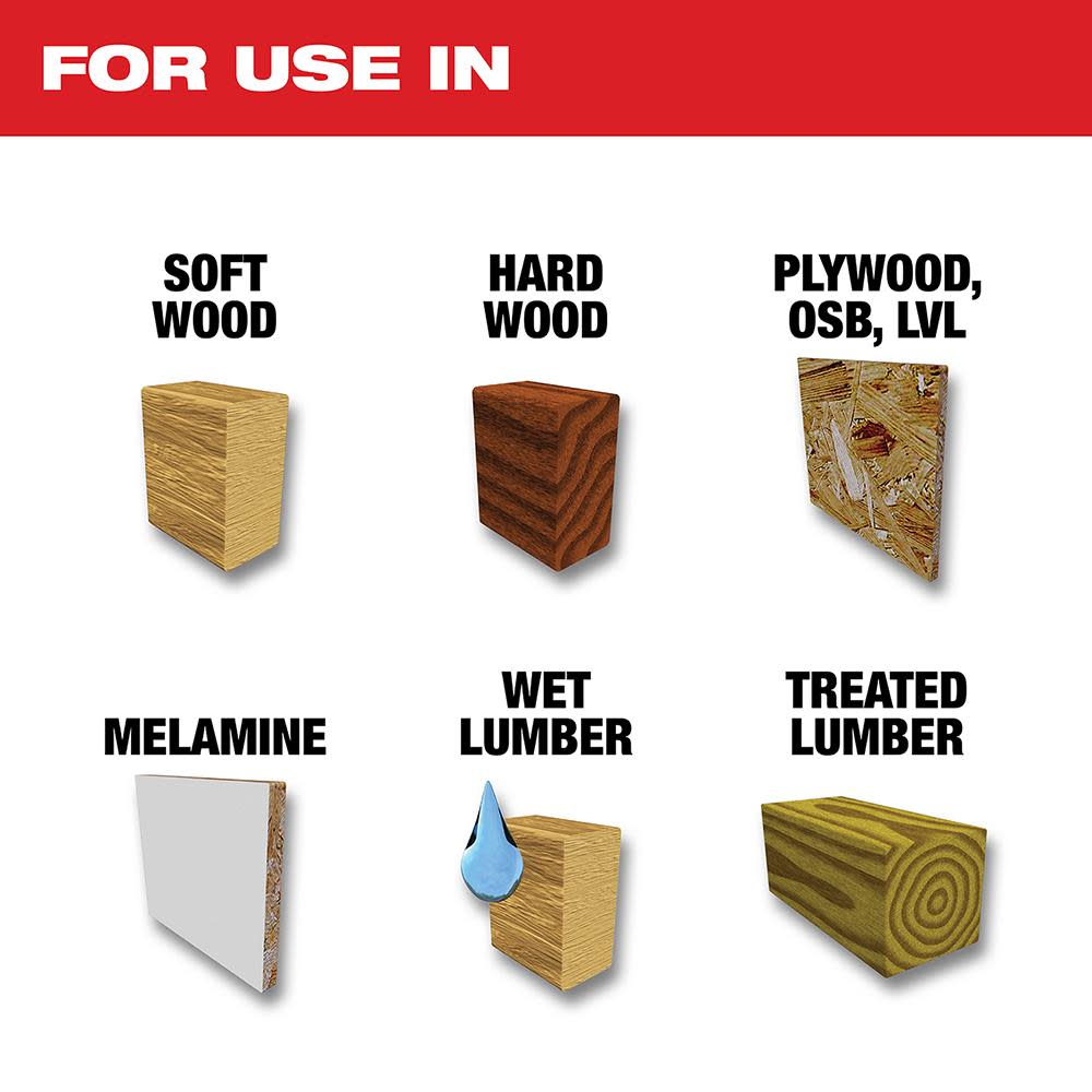 Milwaukee 12 in. 60T Combination Circular Saw Blade - Ascmtools