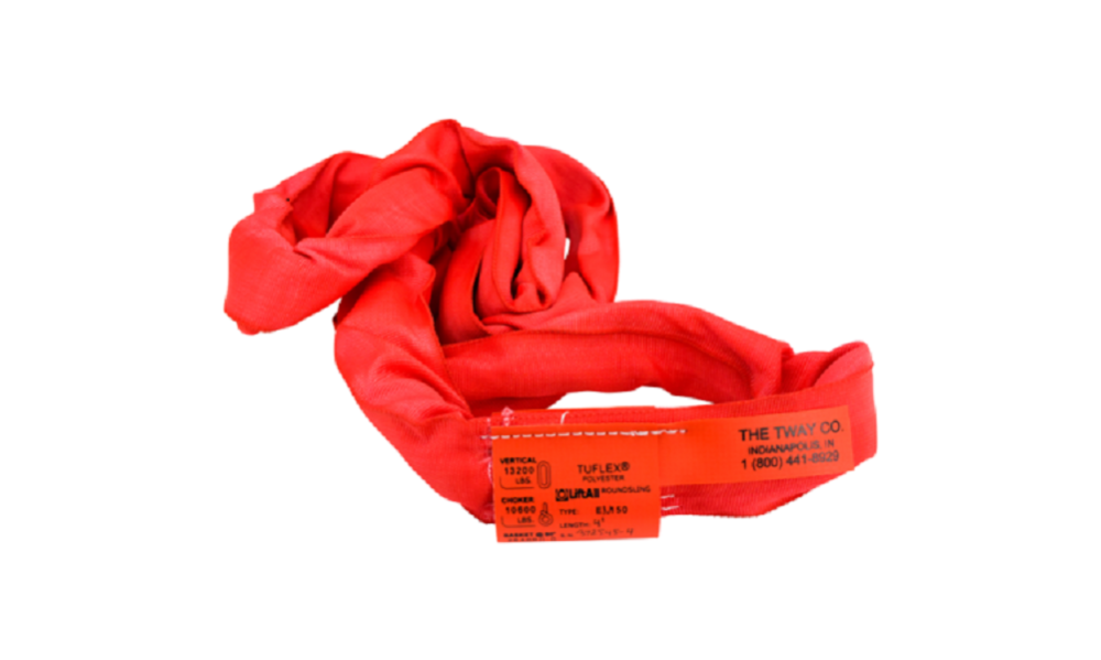 Lift-All 10 Ft. Red Endless Tuflex Poly Roundsling - Ascmtools