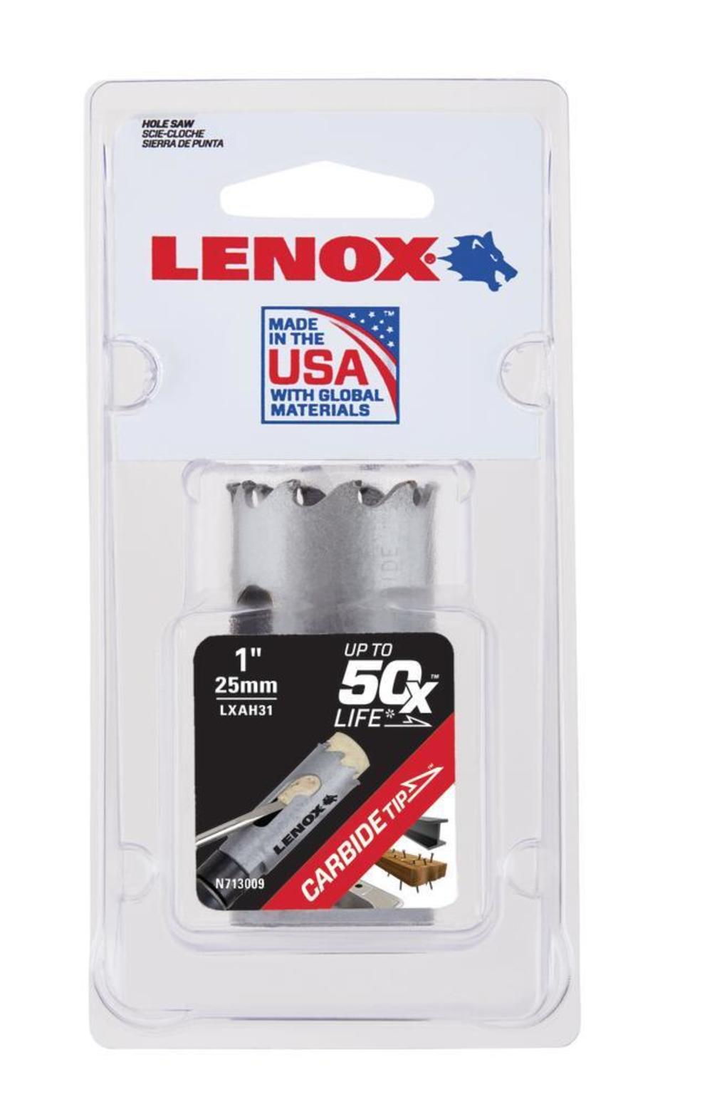Lenox Hole Saw Carbide Tipped 1″ 25mm - Ascmtools