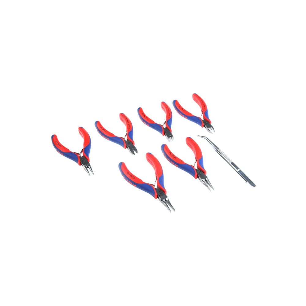 Knipex Electronic Pliers Set in Polyester Case 7pc - Ascmtools