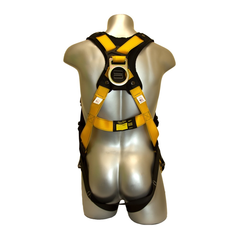 Guardian Fall Protection M-L Series 3 Full-Body Harness with Chest PT & Leg Buckles - Ascmtools
