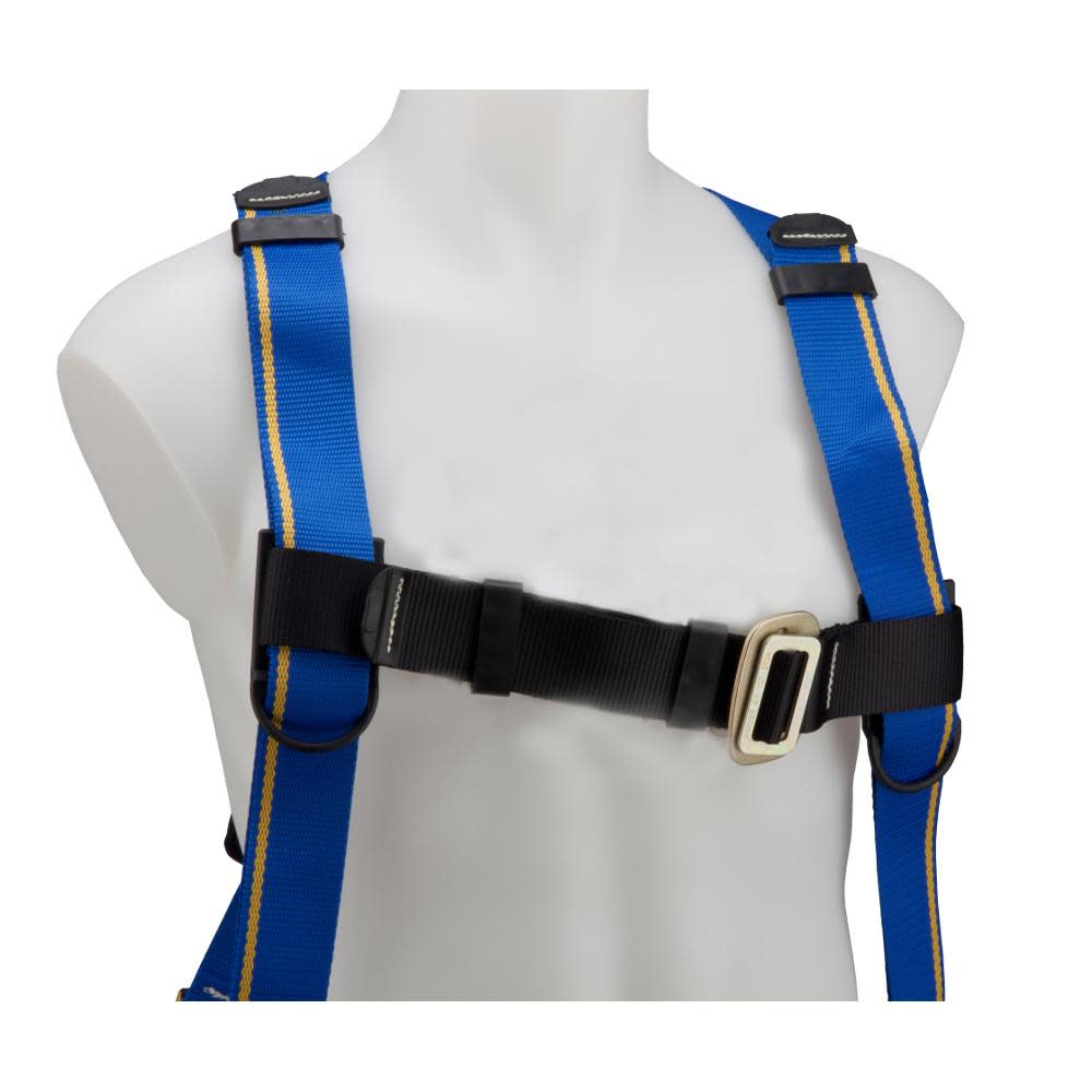 Werner Blue Armor Standard (1 D Ring) Harness (M/L) Fall Protection Equipment - Ascmtools