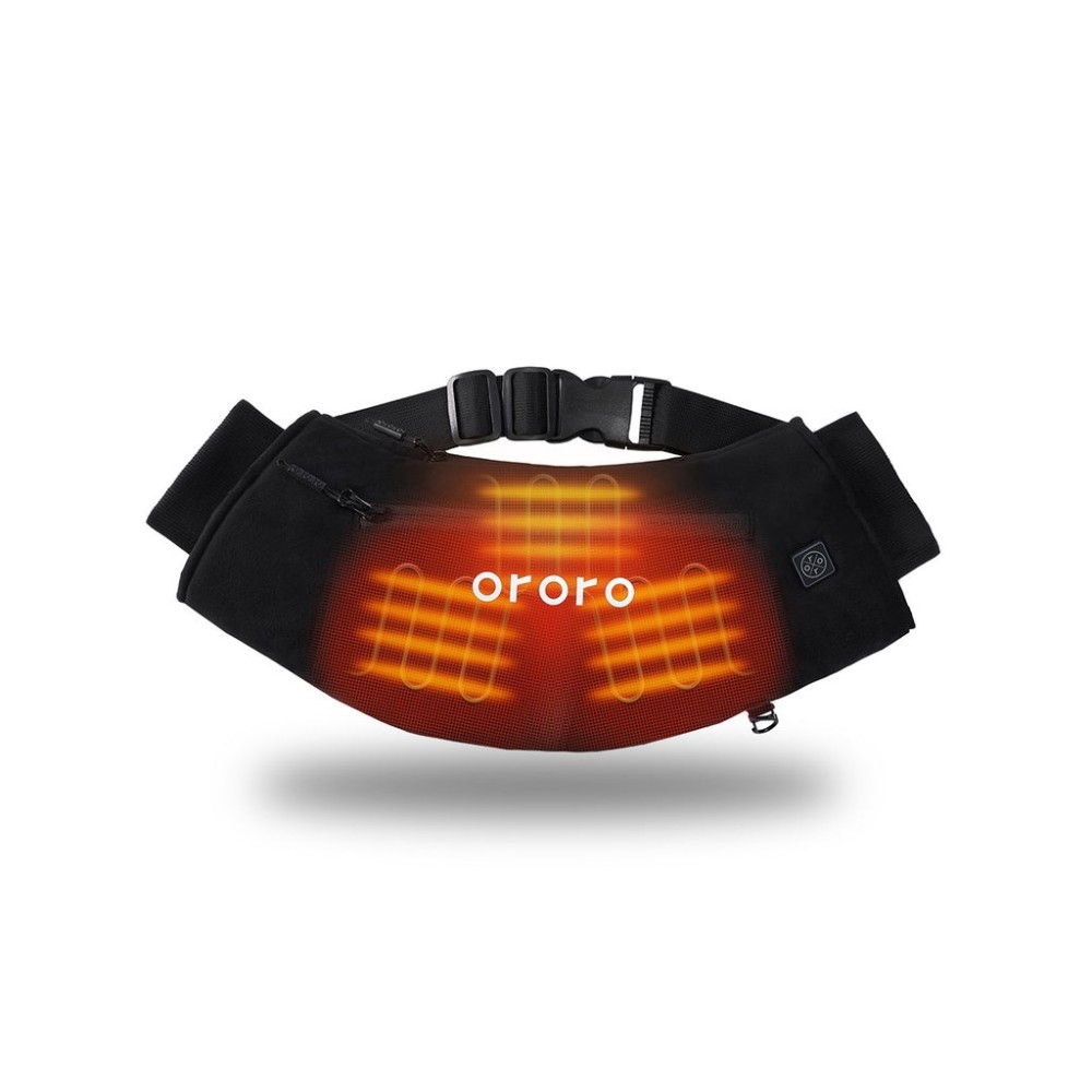 ORORO Black Bay City Heated Hand Warmer Kit One Size Fits Most - Ascmtools