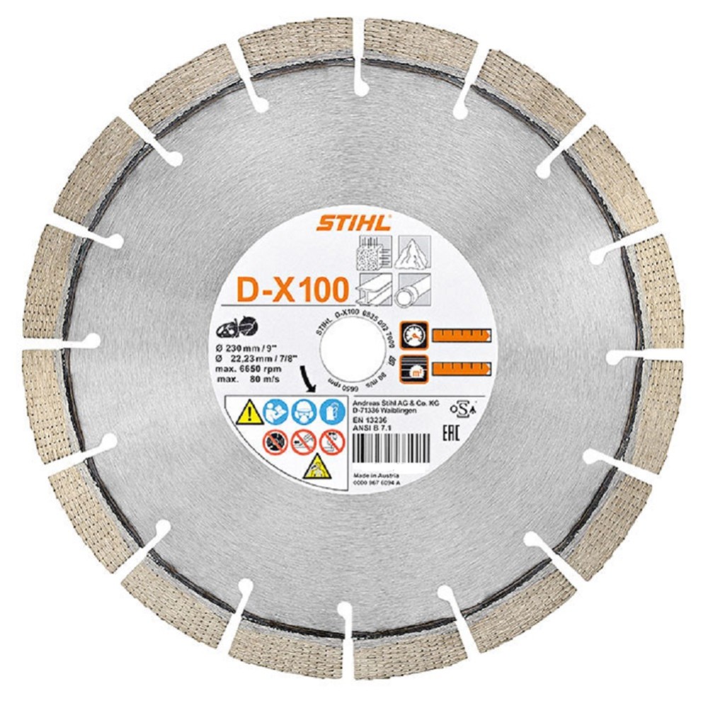 Stihl D-X100 Elite Concrete Cutting Wheel - Ascmtools