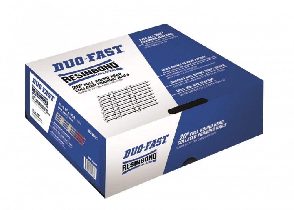 Duo Fast 2-3/8 x 0.113 In. Ring Shank Full Round Framing Nails – 3000/Box - Ascmtools