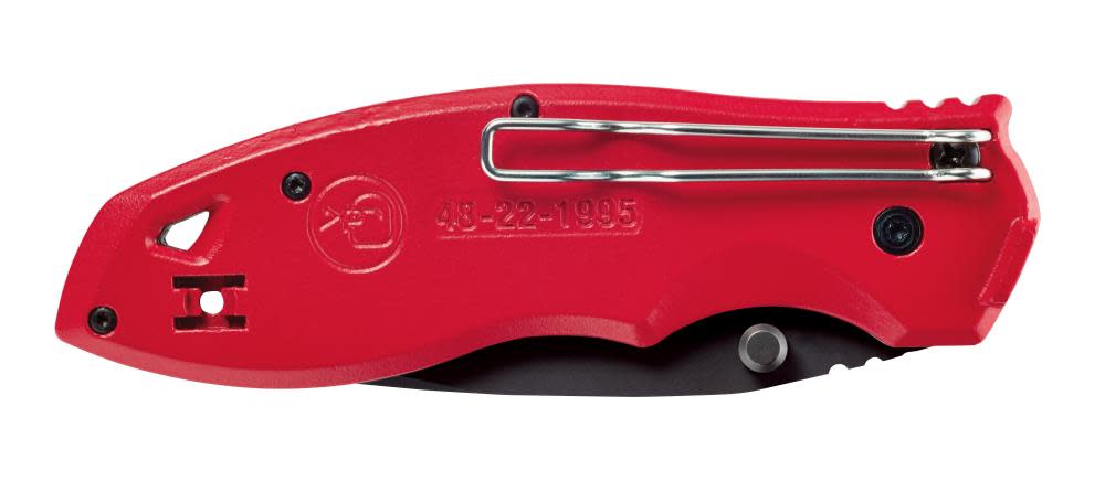 Milwaukee FASTBACK Spring Assisted Serrated Pocket Knife - Ascmtools