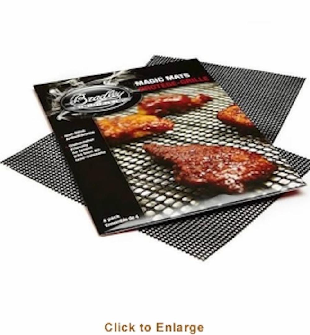 Bradley Smoker Non-Stick Grilling Magic Mat Set of 4 - Ascmtools