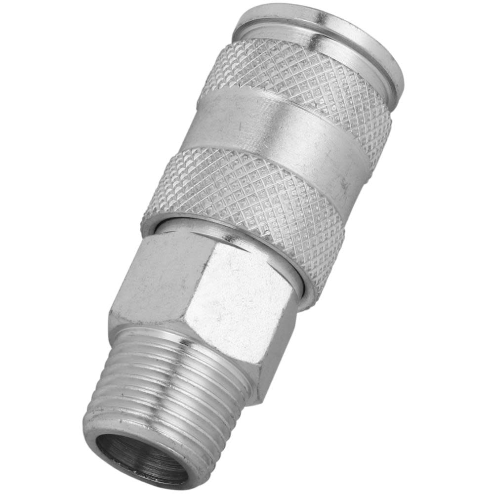Milton 3/8″ MNPT High Flow V Style Quick Connect Steel Coupler - Ascmtools