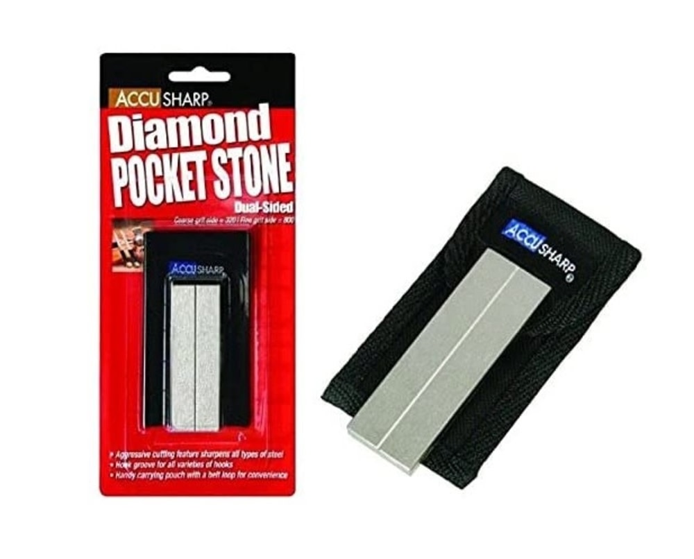 Accusharp Diamond 3″ Sharpening Stone with Pouch - Ascmtools