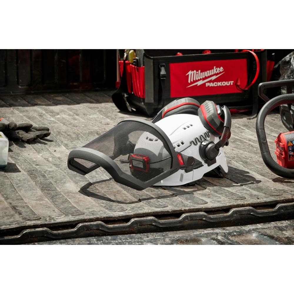 Milwaukee BOLT Full Face Shield Metal Mesh Compatible with Safety Helmet No Brim - Ascmtools