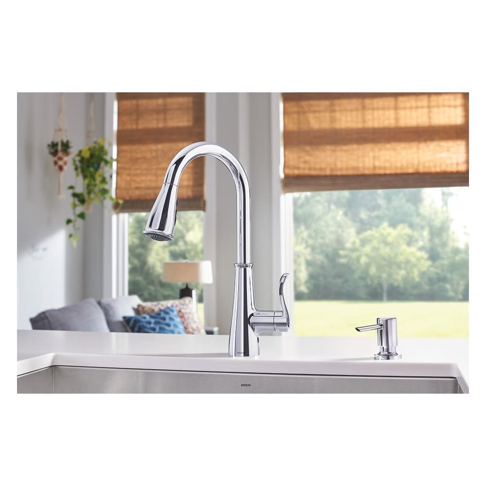 Moen Hadley Kitchen Faucet Chrome 1 Handle Pulldown - Ascmtools