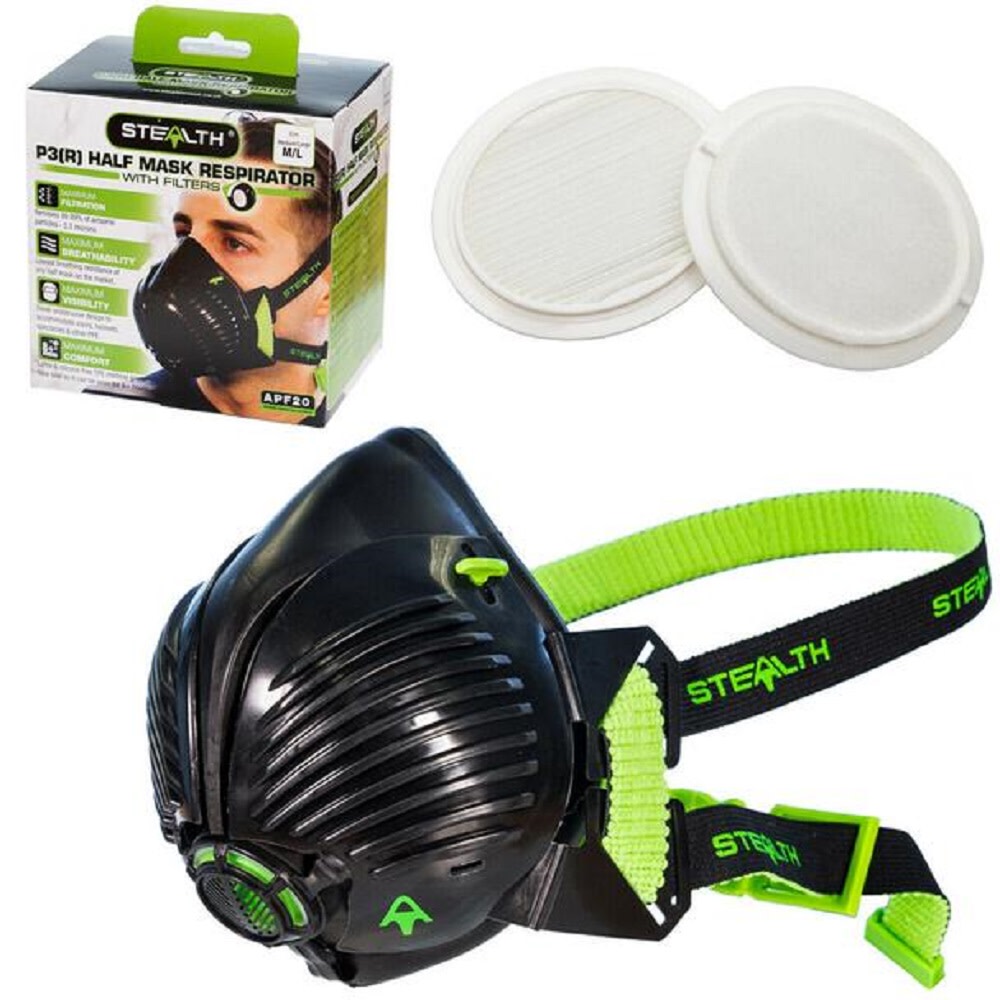 Rikon Stealth 100 Respirator with Filters S-M - Ascmtools