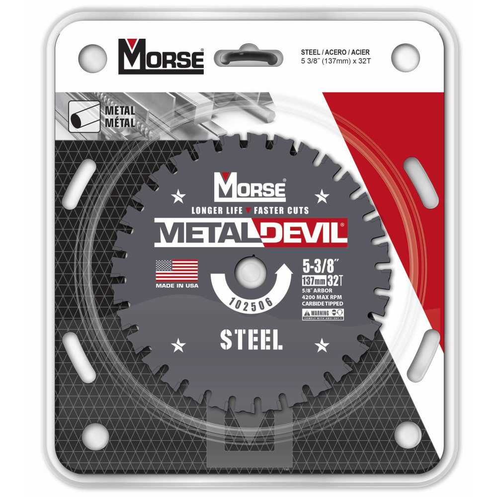 MK Morse 5 3/8″ 32 Tooth Metal Devil Steel Circular Saw Blade - Ascmtools
