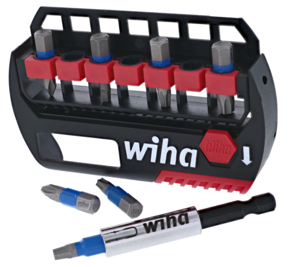 Wiha Impact Bit Set With Magnetic Bit Holder 1″ Bits 8pc - Ascmtools