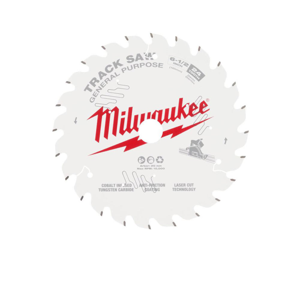 Milwaukee 6 1/2″ 24T General Purpose Track Saw Blade - Ascmtools