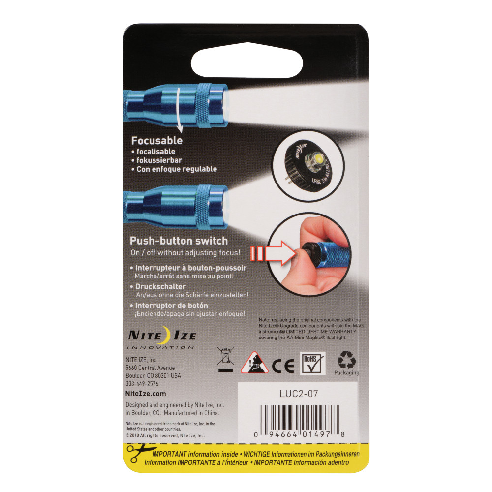 Nite Ize LED Upgrade Combo II Fits AA Mini Maglite - Ascmtools