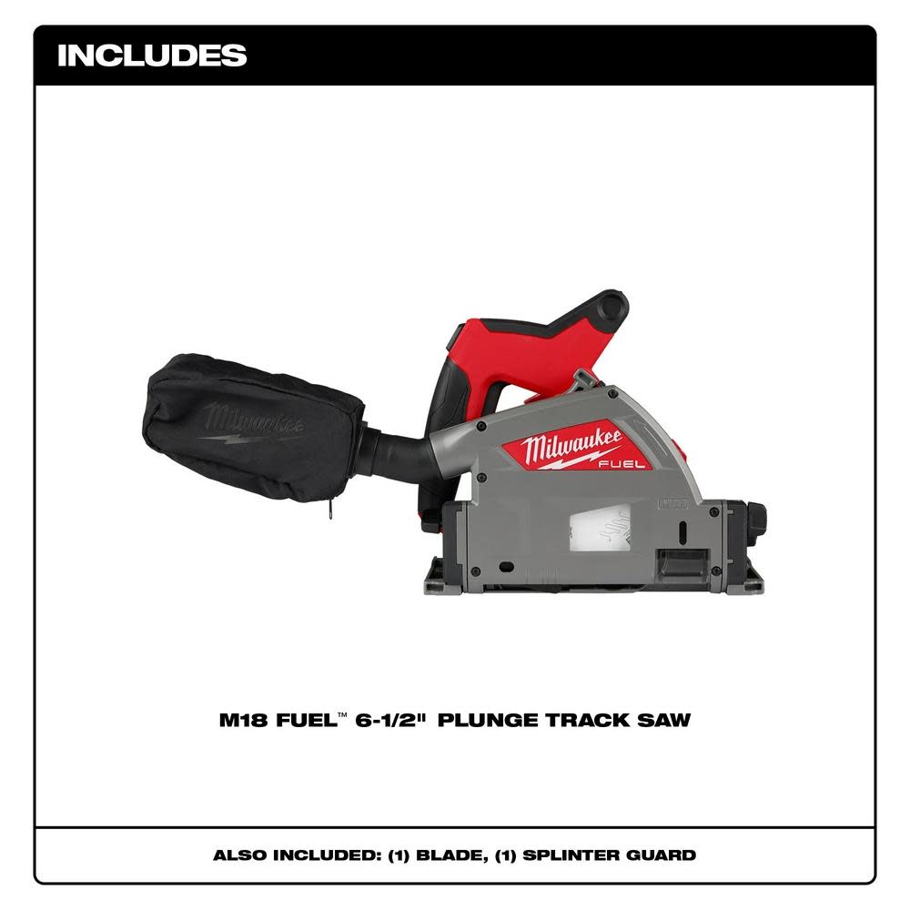 Milwaukee M18 FUEL 6 1/2 Plunge Track Saw Bare Tool - Ascmtools