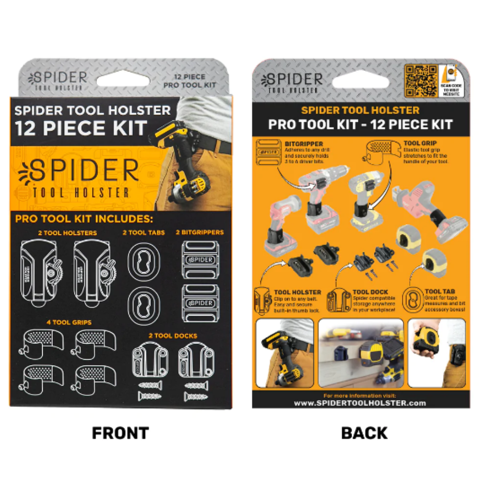 Spider Tool Holster Pro Tool Holster Kit 12pc Kit - Ascmtools