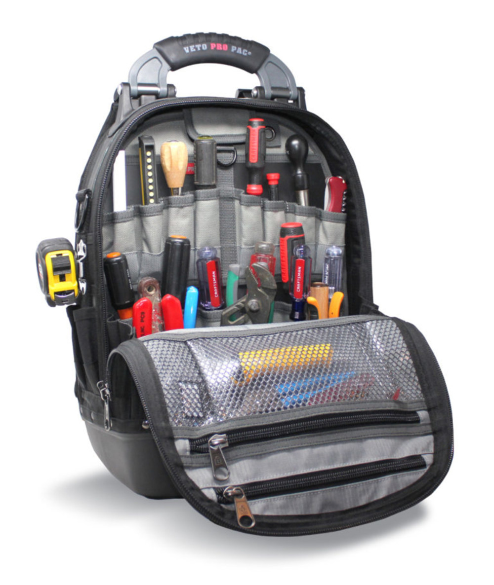 Veto Pro Pac Tech Pac Blackout Large Tool Backpack with Removable Inserts - Ascmtools
