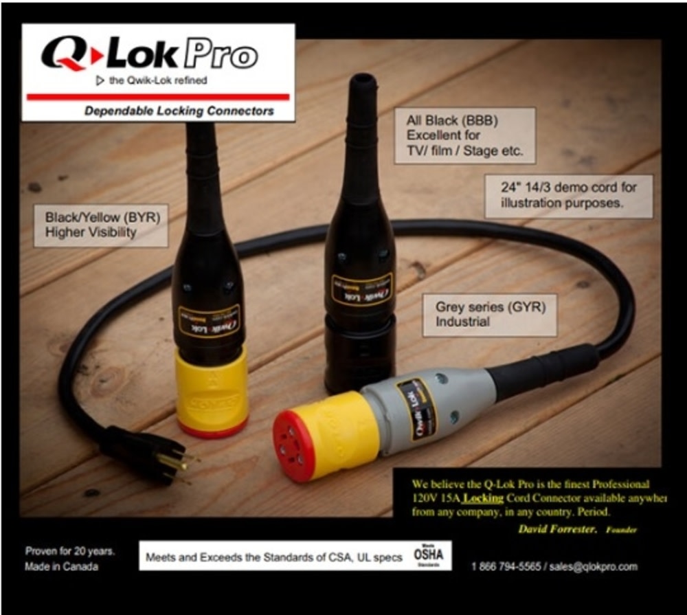 Qwik-Lok Q-LOK Pro PROFESSIONAL Locking plug-In Connector- BLACK BODY YELLOW COLLAR RED CAP - Ascmtools