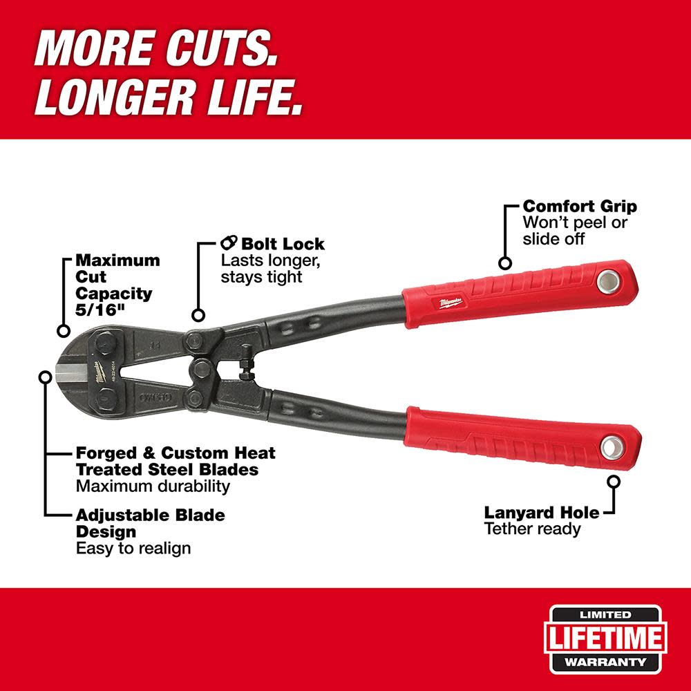 Milwaukee 14 in. Bolt Cutter - Ascmtools